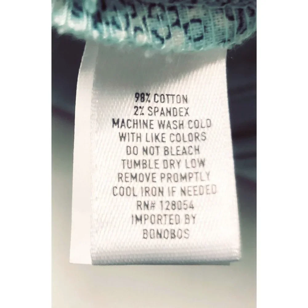 SOLd BONOBOS Mens Aqua Blue Stretch Washed Chino 7 inch Shorts Sz 31 NWT - Picture 11 of 13